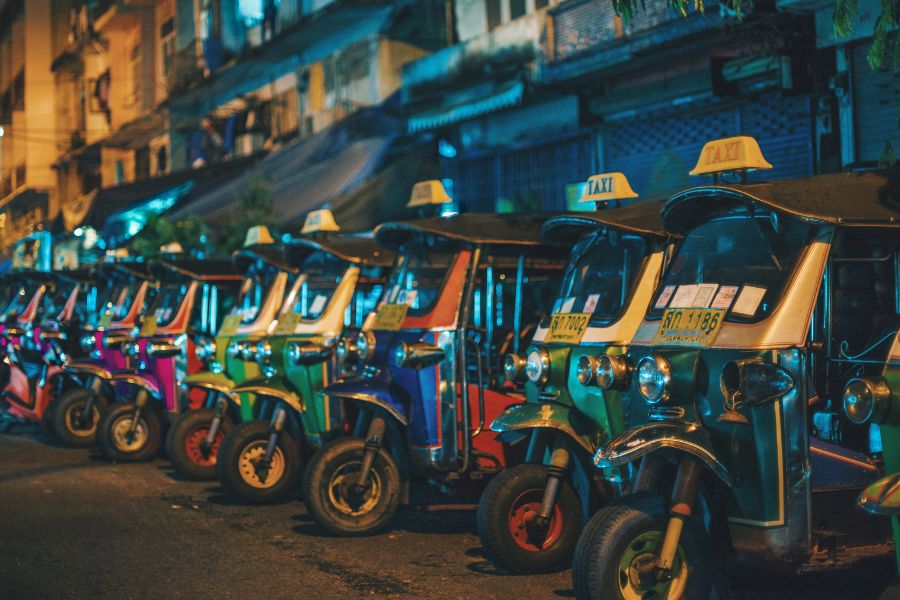 Riding a tuk tuk is an essential Thailand experience 