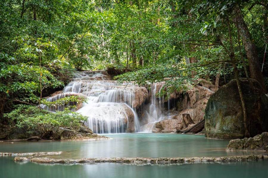 Erawan National Park in Kanchanaburi