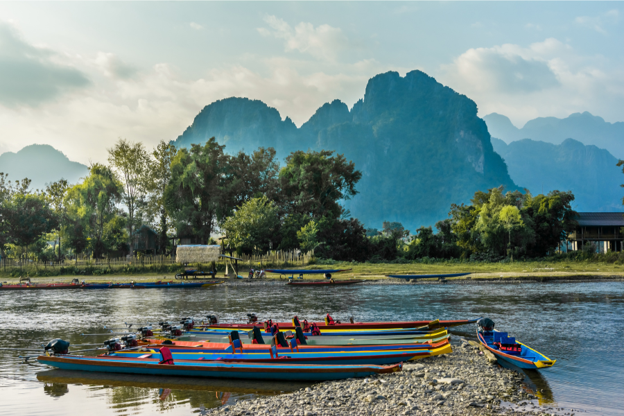 Nam Song River, Vang Vieng, Laos