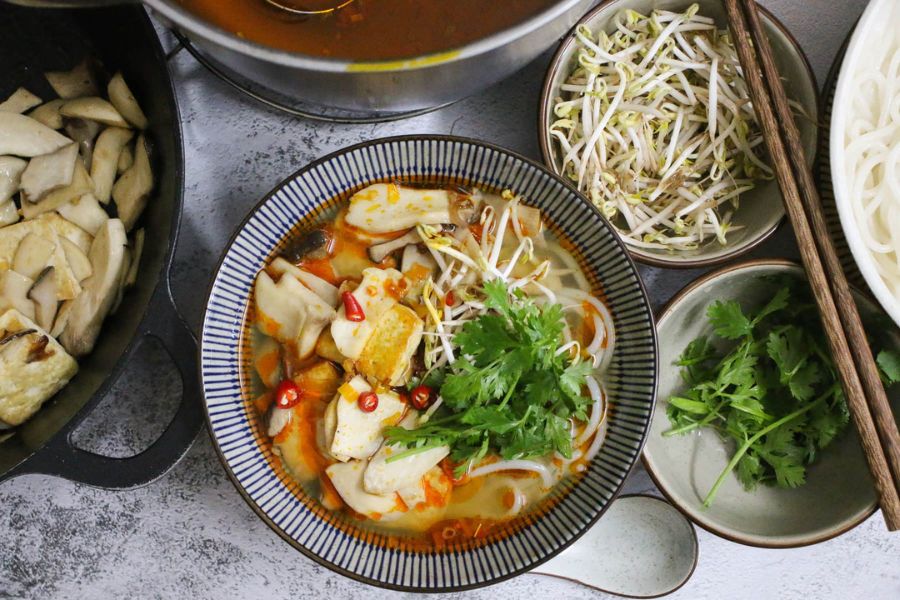 Traditional Vietnamese noodle soup