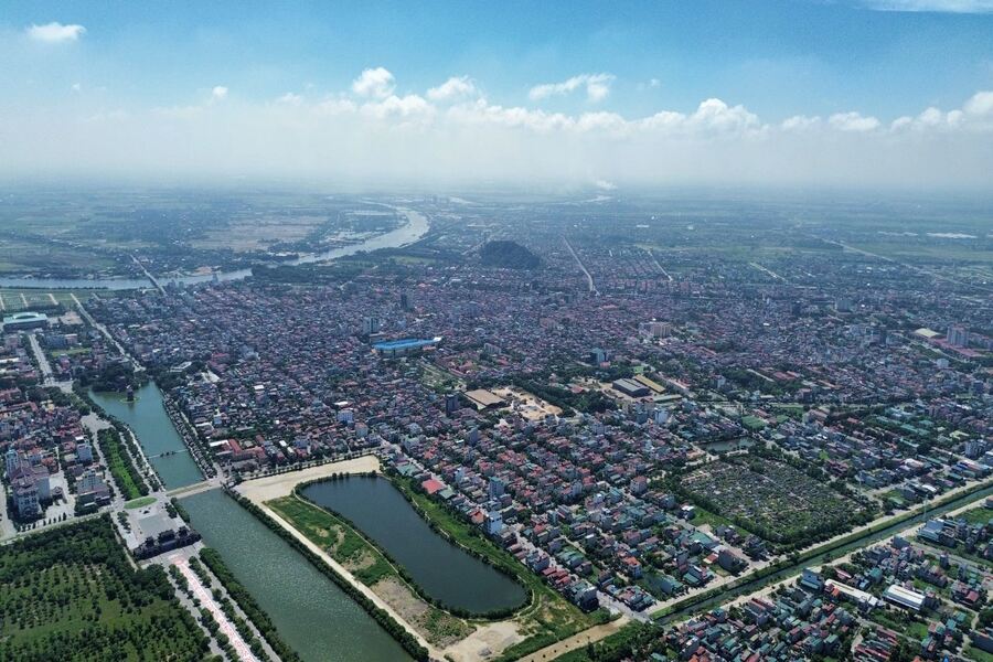 After the merger, the new city will be three times larger than the current one. Photo: Thanh Nien