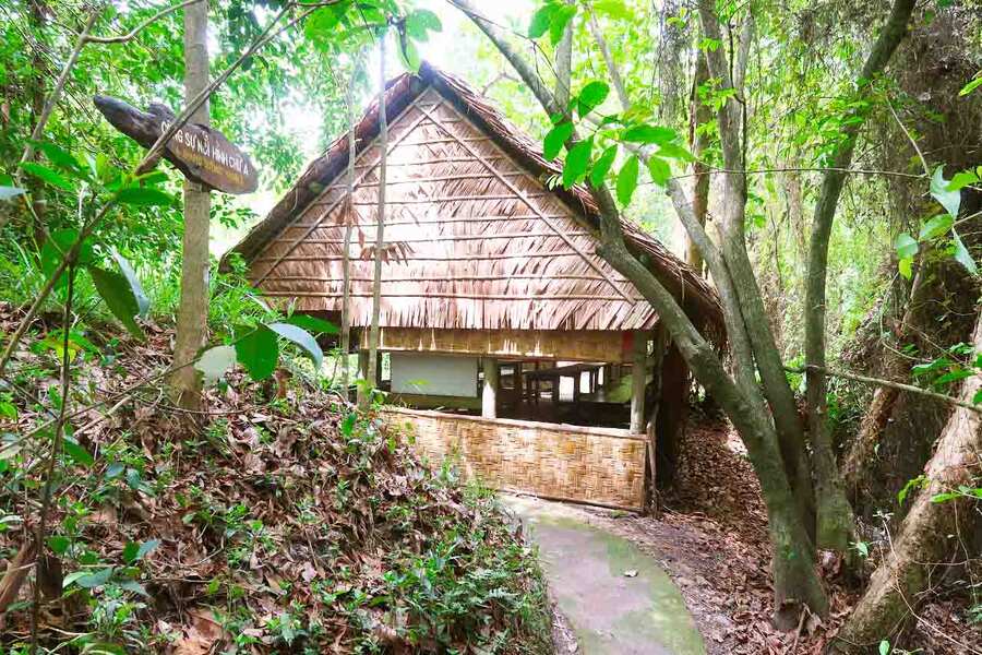 A-shaped house of the ancient Vietnamese Army