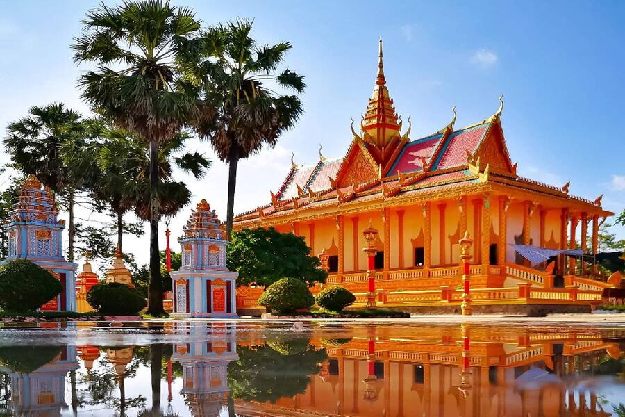 The majestic architecture of Xiem Can Pagoda always impresses visitors