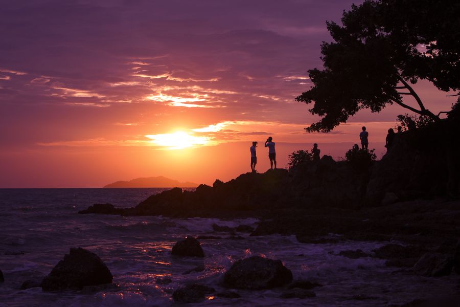 The sunset at Mui Nai Beach is an unforgettable moment. 