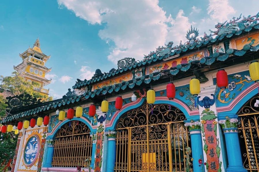 Phuoc Hung Pagoda, one of the most ancient and sacred temples in Dong Thap province.