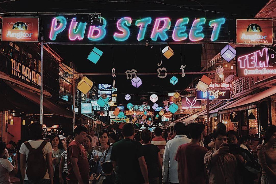 Pub Street in Siem Reap