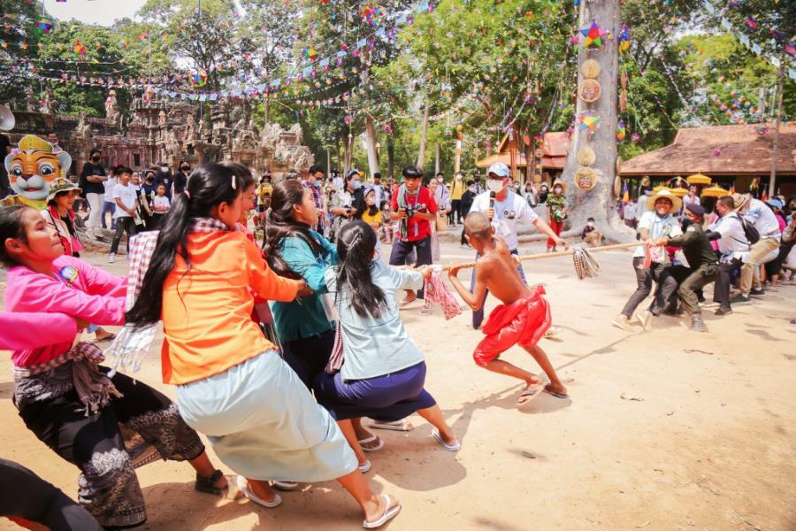 Teagn Prot in Cambodian New Year 