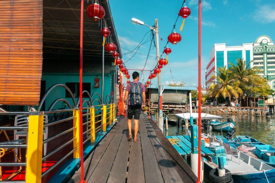 The Chew Jetty along the eastern shore of George Town 