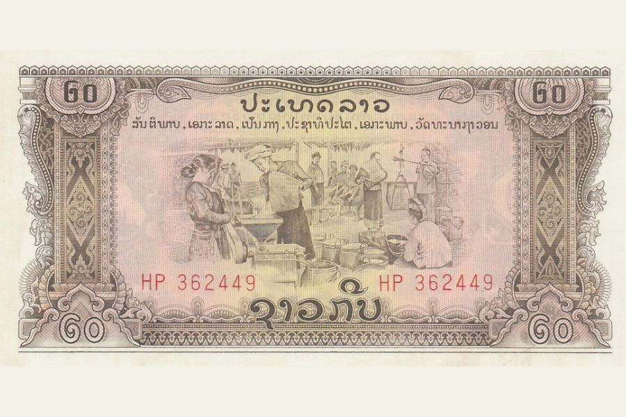 Laos currency: History