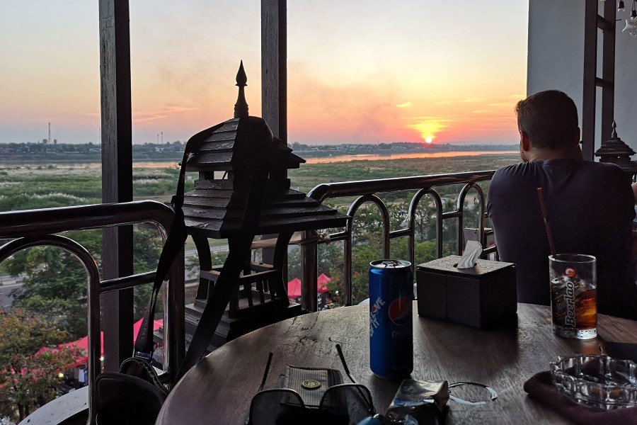 Bor Pen Nyang offers a lovely view of the Mekong River