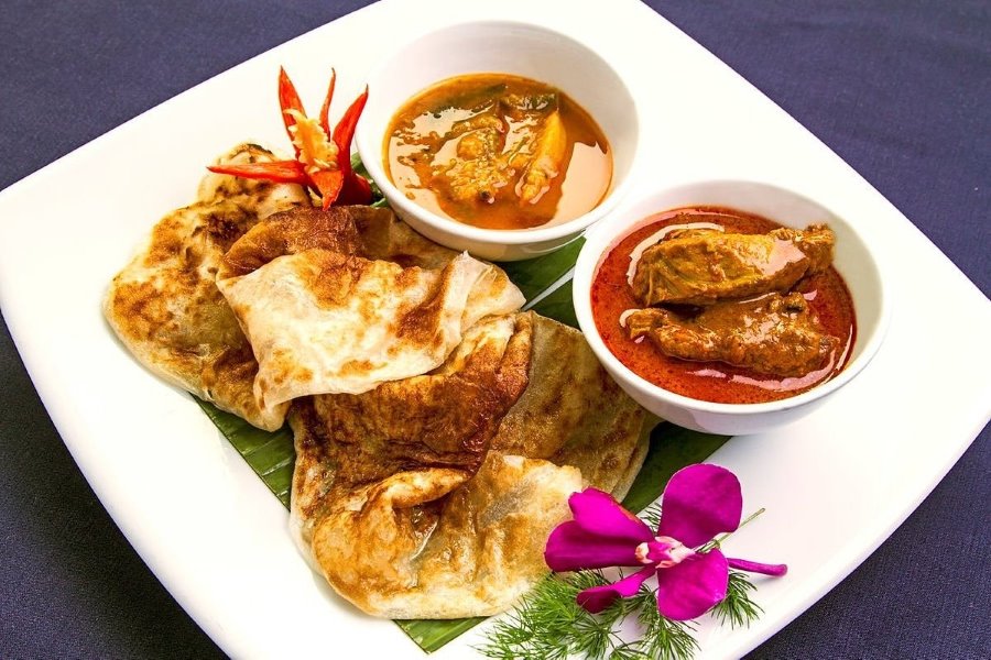 Roti bread, brought to Malaysia by the Indians, has become popular 