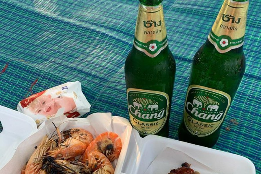 Singha Beer and Chang Beer