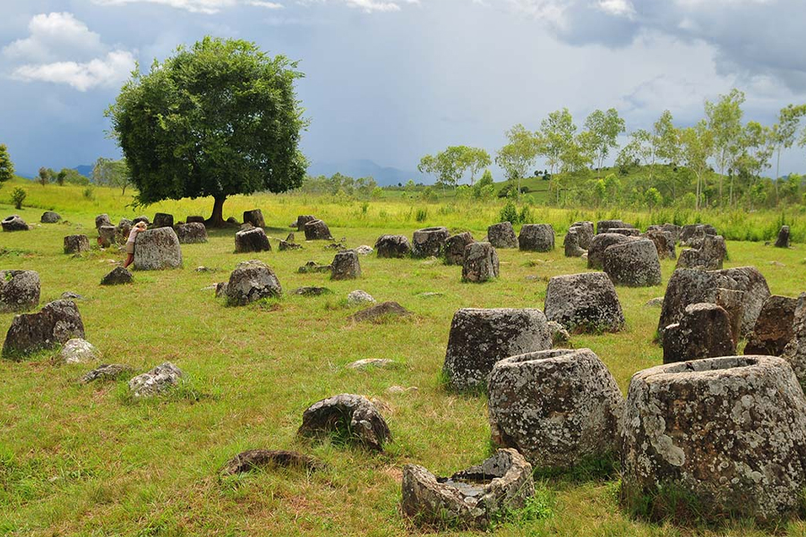 Plain of Jars - recognized as a UNESCO World Heritage Site in 2019