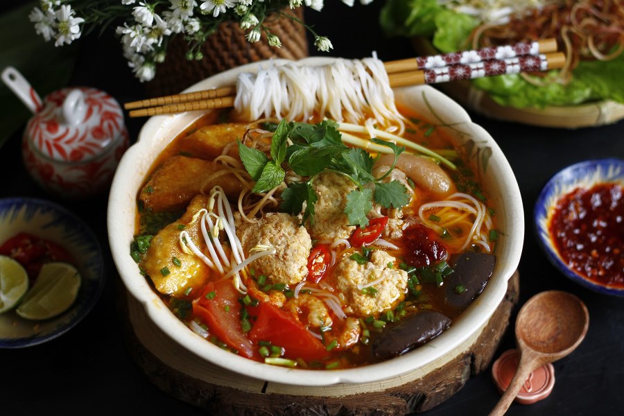 Crab Noodle Soup - Bun Rieu Cua