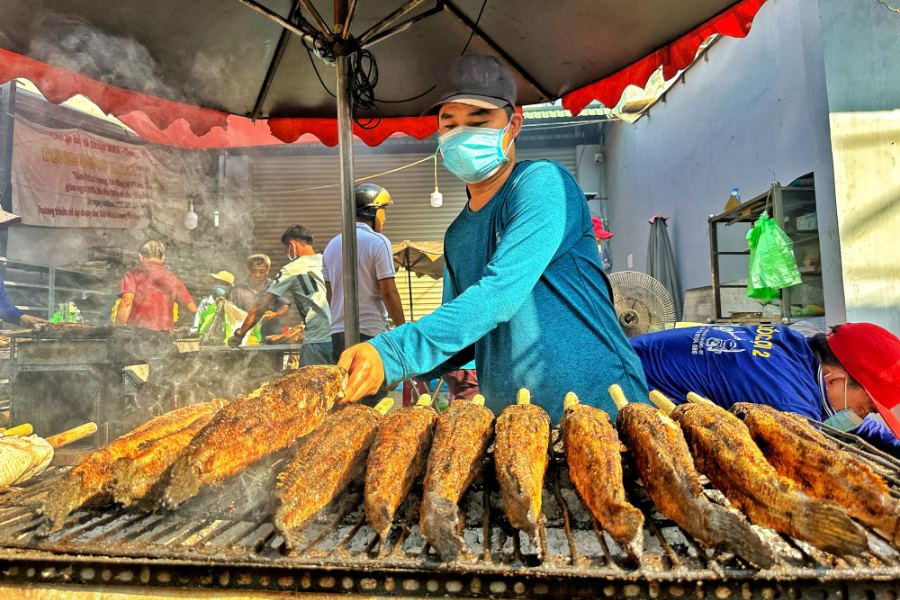 Grilled Snakehead Fish