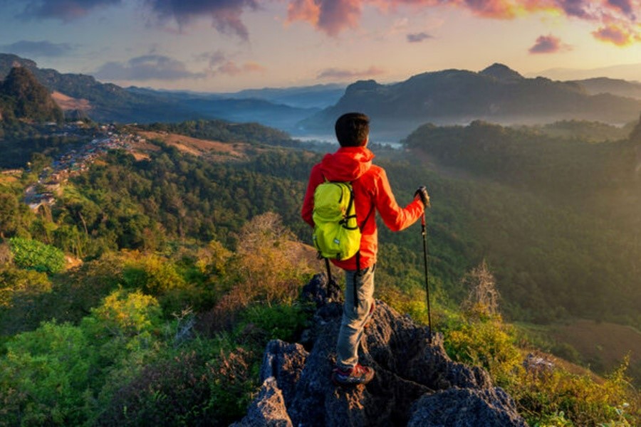 Mountain view in Mae Hong Son – one of the best destinations for trekking in Thailand. 