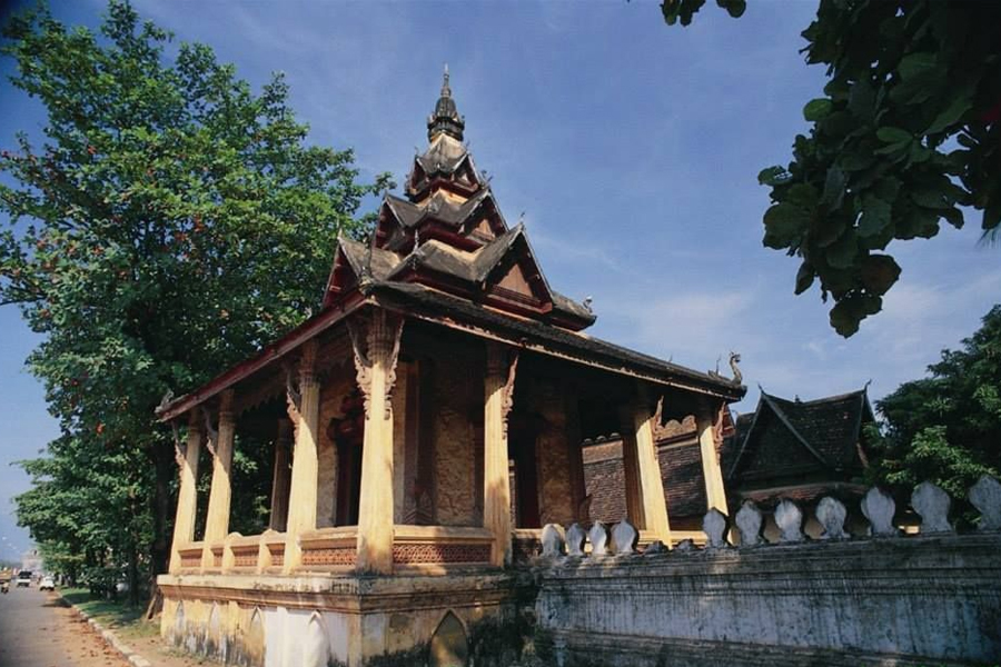 Old Ho Tai, the library museum inside Wat Si Saket’s grounds