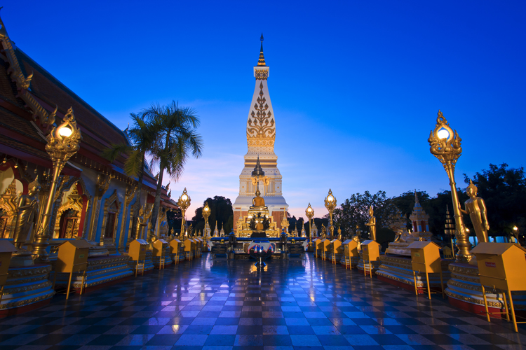 Phra That Phanom is a highly revered Buddhist stupa located in Nakhon Phanom