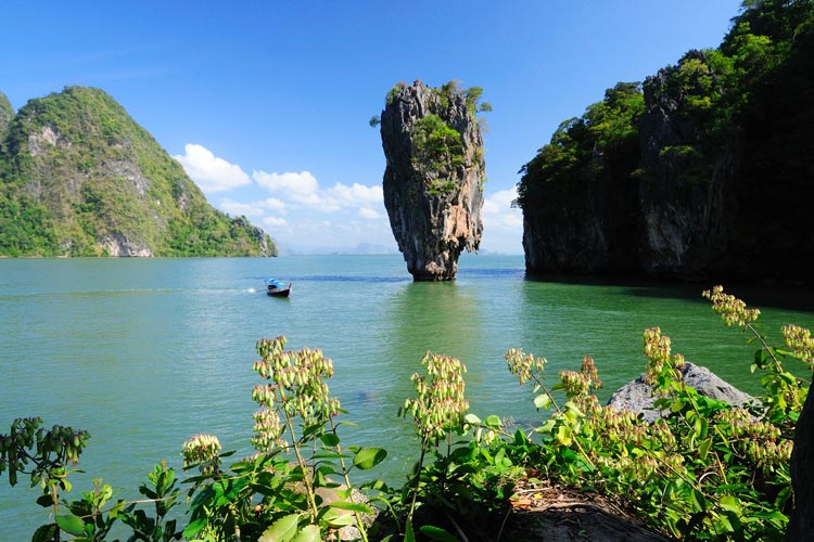 James Bond Island, also known as Koh Tapu, is a famous tourist destination in Phang Nga Bay, Thailand