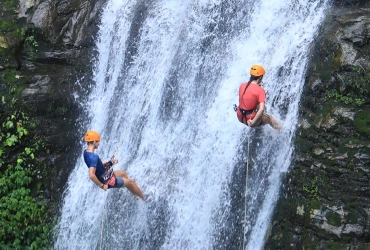 Namkat waterfalls experience (B, L, D)