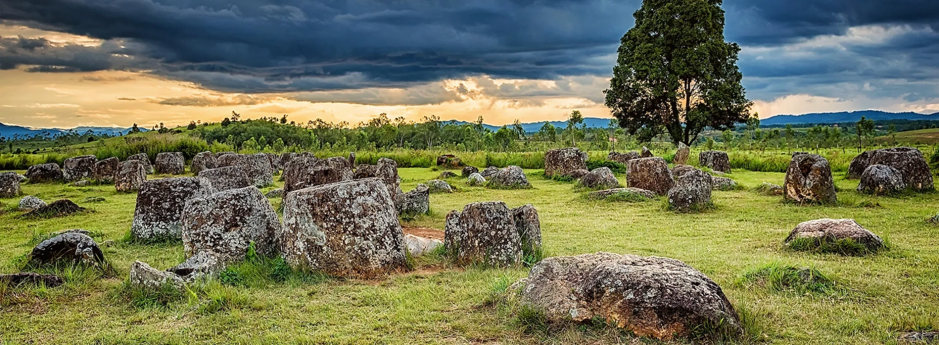 The “Plain of Jars” in Laos, one of the most mysterious archaeological sites in the world