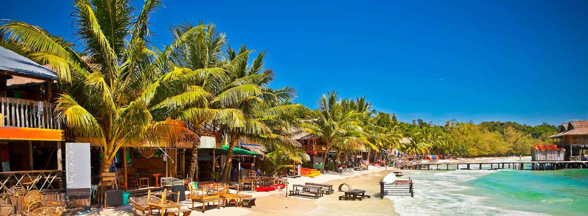 Koh Rong Pier and Village