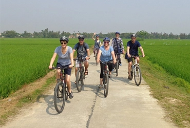 Eco Cam Thanh Bicycle tour – Flight to Saigon (B, L)