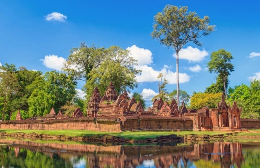 Explore the most beautiful pink stone Temple in Cambodia - Banteay Srei temple