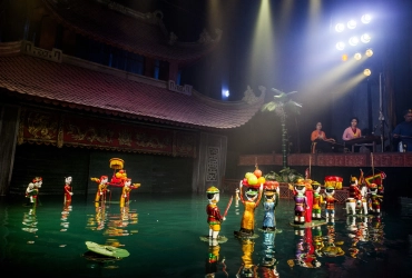 Hanoi Full Day City Tour – Water Puppet Show - Night train to Lao Cai (B/L/-)